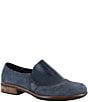 Color:Navy - Image 1 - Angin Mixed Leather Loafers