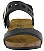 Color:Jet Black Leather - Image 3 - Dynasty Wedge Slingback Sandal
