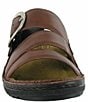 Color:Chestnut Leather - Image 4 - Frey Buckle Leather Slide Sandals