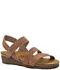 Naot Kayla Leather Hook-and-Looop Banded Wedge Sandals - Image 1