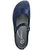 Color:Polar Sea Leather/Midnight Blue Suede/Soft Ink Lea - Image 6 - Kirei Mixed Leather Mary Jane Flats