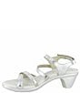 Color:Soft Silver - Image 3 - Limit Leather Strappy Sandals