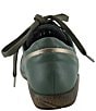 Color:Hunter Green Leather/Pewter Leather - Image 3 - Moko Perforated Leather Zip Orthotic Friendly Shoes