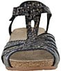 Naot Starlet Snake Embossed Leather Ankle Strap Wedge Sandals - Image 4
