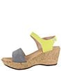 Color:Smoke Grey/Lime - Image 3 - Summer Cork Sandals