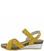 Color:MARIGOLD LEATHER - Image 3 - Throne Wedge Sandals