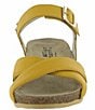 Color:MARIGOLD LEATHER - Image 4 - Throne Wedge Sandals