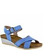 Color:SAPPHIRE BLUE - Image 1 - Throne Wedge Sandals