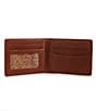Color:Chestnut - Image 3 - Nash Amalfi Double Billfold Leather Wallet