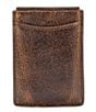 Color:Brown - Image 1 - Nash Firenze Magnetic Money Clip Card Case