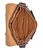 Color:Chocolate - Image 4 - Nash Tuscan II Leather Messenger Bag