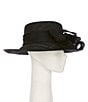 Natasha Accessories Asymmetrical Twist Flower Dress Fascinator, Color:Black - Image 1