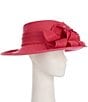 Natasha Accessories Asymmetrical Twist Flower Dress Fascinator, Color:Fuchsia - Image 1