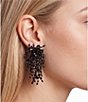 Natasha Accessories Beaded Firework Drop Statement Earrings - Image 2