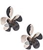 Natasha Accessories Brooke Resin Flower Drop Earrings, Color:Multi - Image 1