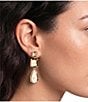 Natasha Accessories Brown Multi Linear Earrings - Image 2