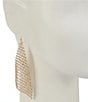 Natasha Accessories Crystal Mesh Drop Earrings, Color:Gold/Crystal - Image 2