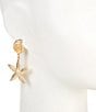 Color:Gold - Image 2 - Mix Match Sea Life Drop Earrings