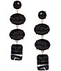 Natasha Accessories Mix Stone Linear Earrings - Image 1