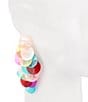 Natasha Accessories Multi Shell Kite Drop Earrings - Image 2