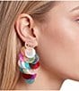 Natasha Accessories Multi Shell Kite Statement Drop Earrings - Image 2