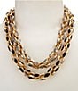 Natasha Accessories Nav Tubes 2 Row Short Multi-Strand Statement Necklace - Image 1