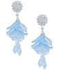 Natasha Accessories Oscar Petal Drop Earrings - Image 1
