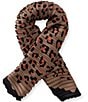 Natasha Accessories Pleated Leopard Diamond Scarf - Image 2
