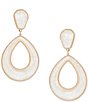 Natasha Accessories Resin Open Circle Drop Earrings - Image 1