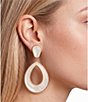 Natasha Accessories Resin Open Circle Drop Earrings - Image 2