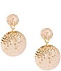 Natasha Accessories Resin Stone Double Drop Earrings - Image 1