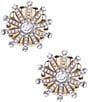 Natasha Accessories Stacked Spike Stud Earrings - Image 1