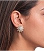 Natasha Accessories Stacked Spike Stud Earrings - Image 2