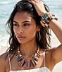 Natasha Accessories Stripe Resin Bangle Bracelet Set - Image 2
