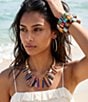 Natasha Accessories Stripe Resin Statement Necklace - Image 2