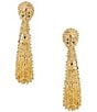 Natasha Accessories Textured Teardrop Drop Earrings - Image 1