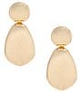 Natasha Accessories XL Metal Teardrop Statement Drop Earrings - Image 1