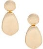 Natasha Accessories XL Metal Statement Drop Earrings - Image 1