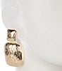 Natasha Accessories XL Stone Square Statement Drop Earrings, Color:Gold - Image 2
