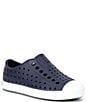 Color:Regatta Blue/White - Image 1 - Kids' Jefferson Perforated Slip-On Sneakers (Toddler)