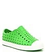 Color:Grasshopper Green/Shell White - Image 1 - Kids' Jefferson Perforated Slip-On Sneakers (Toddler)