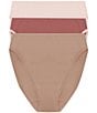 Natori Bliss Bare Cotton High-Cut Brief 3-Pack - Image 1