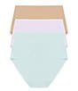 Natori Bliss Bare Cotton High-Waist Brief 3-Pack - Image 1