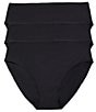 Natori Bliss Bare Cotton Hipster 3-Pack, Color:Black Pack - Image 1