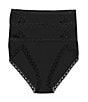 Color:Black - Image 1 - Bliss Stretch French-Cut Brief Panty 3-Pack