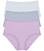 Natori Bliss Pima Cotton Brief Panty 3-Pack - Image 1