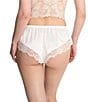 Natori Chantilly Lace Stretch Satin Coordinating Lingerie Short, Color:Ivory - Image 2