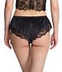 Natori Chantilly Lace Stretch Satin Coordinating Lingerie Short, Color:Black - Image 2