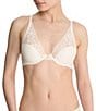 Natori Cherry Blossom Convertible Contour Underwire Bra, Color:Ivory - Image 1