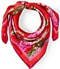 Natori Chrysanthemum Print Silk Square Scarf - Image 1